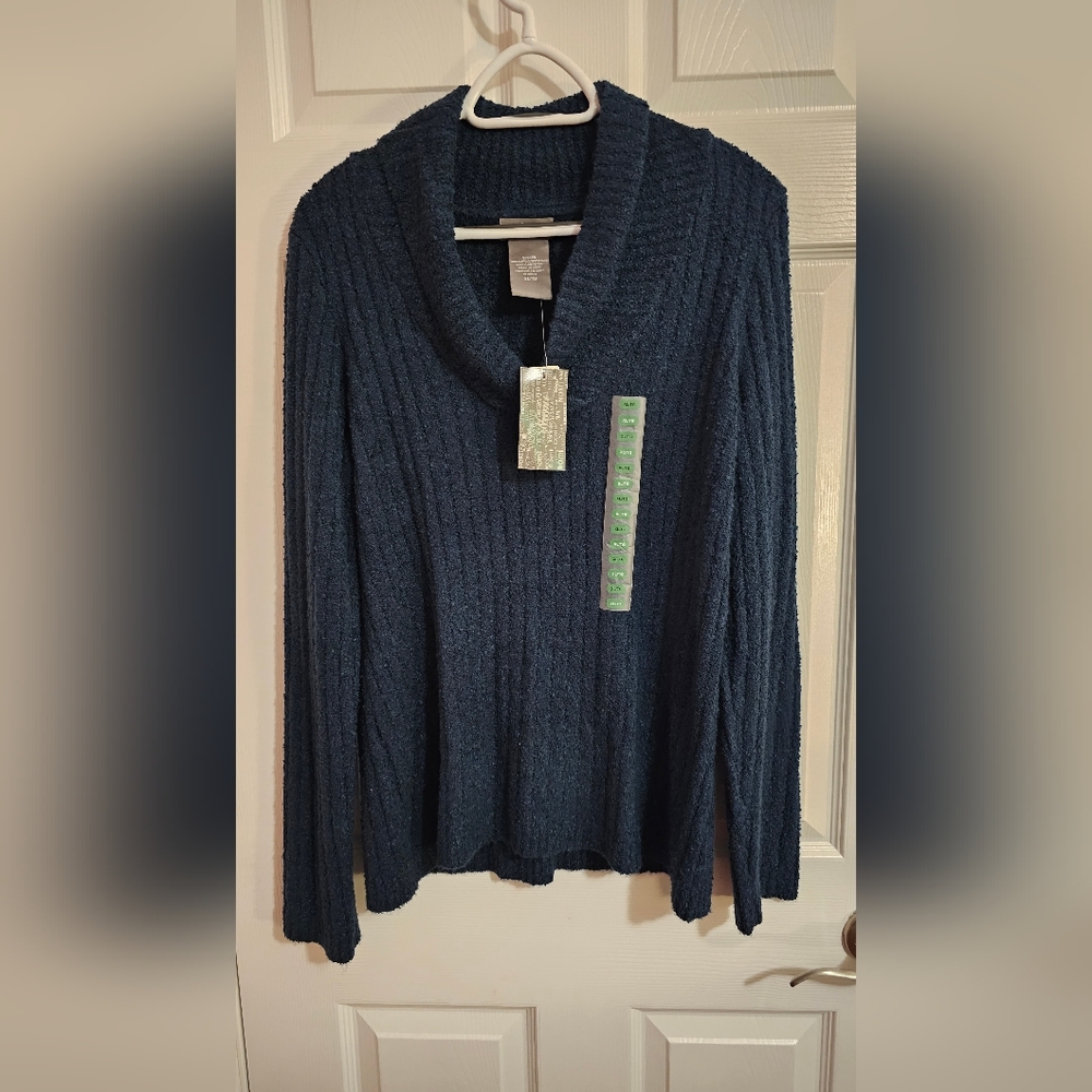 Women's sweater. Loose neck. Very soft.